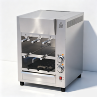 Machine à rôtir brésilienne commerciale Libermann à 8 broches, barbecue électrique à rotation automatique, four rotatif pour viande