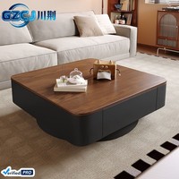 Table basse en bois massif pour salon moderne, durable, luxe léger, mobilier haut de gamme