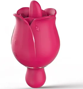 Rose Vibrator für Frauen, kleine Mini-Vibratoren mit 9 leistungs starken Vibrationen, wasserdichtes wiederauf lad bares Spielzeug für Erwachsene