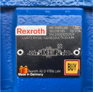 Original R900954260 4WRTE10V50L-4X/6EG24ETK31/A1M ไฮรีสปอนส์ โปรพอร์ชันนอล NG10 CETOP 05 มีสินค้าในสต็อก - Product Image 3