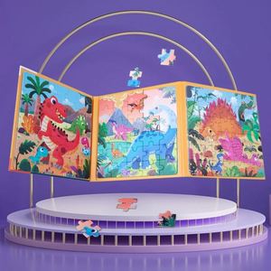 Juguete Montessori para Niños, Libro Magnético de Aprendizaje Temprano, Nuevo Diseño, Rompecabezas de Animales de Papel - Product Image 4