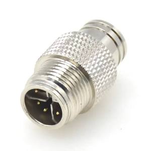 ขั้วต่อโลหะแบบมีฉนวนป้องกันสำหรับอุตสาหกรรมอัตโนมัติ รุ่น M12 X Code 8 ขา แบบตัวผู้ - Product Image 5