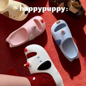 XIXITIAO 2026 Nouvelles pantoufles <span class=keywords><strong>pour</strong></span> femme, design mignon <span class=keywords><strong>de</strong></span> <span class=keywords><strong>chien</strong></span>, tongs en EVA <span class=keywords><strong>pour</strong></span> usage intérieur et extérieur, légères, antidérapantes, anti-collision - Product Image 5