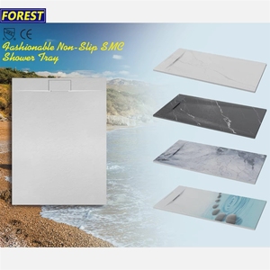 Receveur de <span class=keywords><strong>douche</strong></span> en surface solide SMC sur mesure pour salle de bain, avec drain intégré, modèle 2026 - Product Image 4