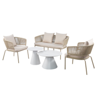 Chaise moderne empilable en rotin pour l'intérieur et l'extérieur ensemble de tables à thé pour restaurants cafés cafés cafés hôpitaux hôtels gymnases