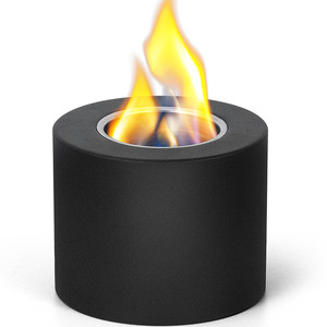 Nuevo <span class=keywords><strong>Brasero</strong></span> Portátil <span class=keywords><strong>de</strong></span> Acero para Sobremesa, Estufa <span class=keywords><strong>de</strong></span> Alcohol sin Humo, Chimenea Decorativa para Barbacoa al Aire Libre, Calentador Negro - Product Image 1