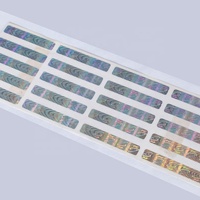 Étiquette de sécurité adhésive en forme de cœur holographique anti-contrefaçon avec code-barres et code unique pour l'emballage