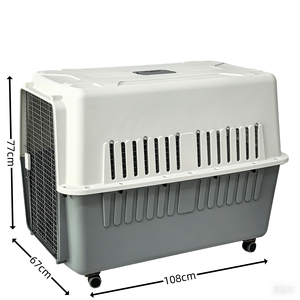 Cage de <span class=keywords><strong>transport</strong></span> pour animaux de compagnie de grande taille de haute qualité avec roues - Product Image 2