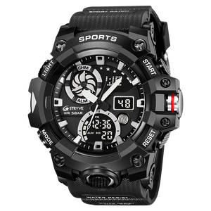 OEM STRYVE nuovi orologi sportivi doppio Display analogico <span class=keywords><strong>digitale</strong></span> LED orologi <span class=keywords><strong>da</strong></span> <span class=keywords><strong>polso</strong></span> al quarzo elettronici 50m impermeabile Stopwatches 8027 - Product Image 5