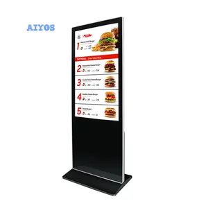 AIYOS מפעל 55 אינץ IPS LCD מסך פרסום קיוסק טלוויזיה מדיה נגן דיגיטלי שילוט פרסומת מכונת