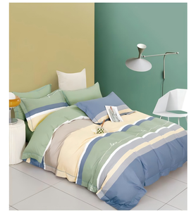 Set di Biancheria da Letto Moderno con Motivo a Quadri, Elegante Copripiumino a Blocchi di Colore, Set Lenzuola e Federe per Casa e Dormitori Studenteschi - Product Image 3