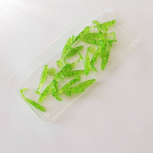 20 pièces/sac Micro <span class=keywords><strong>leurre</strong></span> souple à queue en T 3cm 0.3g Mini appât souple en plastique pour la pêche à la truite, au crappie, au bar, au panfish, à la pêche sur glace Ultra léger - Product Image 4