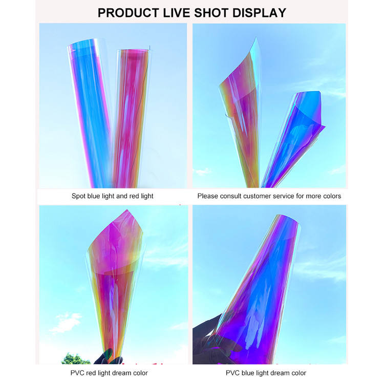 PVC bleu lumière illusion