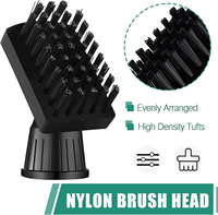 Brosse de nettoyage de clubs de golf portable et étanche en acier noir durable, accessoires de nettoyage de clubs de golf, prix promotionnel de gros