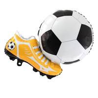 Ballon en aluminium monobloc en forme de chaussure de football et de soccer pour la décoration de fêtes sportives (vente en gros)
