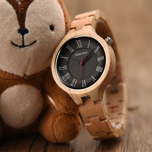 Moledodo-montre à quartz en bambou pour femmes, montre-bracelet de luxe, avec logo OEM, cadeau Surprise, livraison directe fabricant - Product Image 2