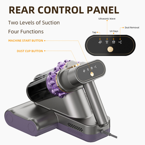 Factory Portable Mattress Bedding UV Vacuum Cleaner Double Roller Brush Bed Dust Mite Remover Household Professional <strong>Controller</strong> - Product Image 3