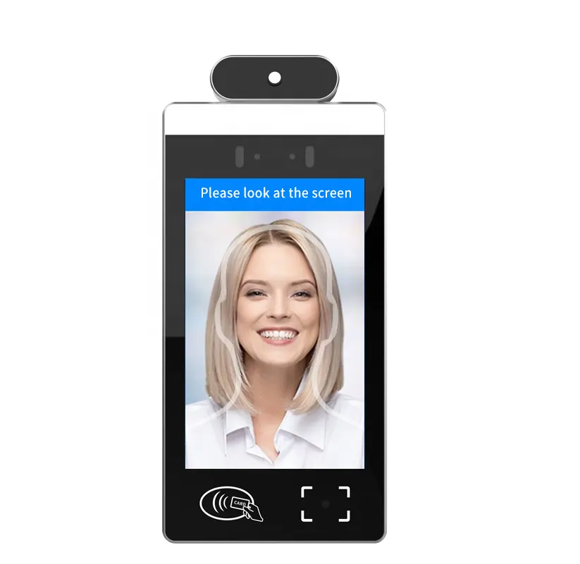 生体認証カメラ/NFCリーダー/バーコードスキャナーを備えたWinsonAndroid顔認識端末ドアアクセスシステム