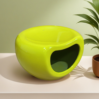 Nouvelle Niche de Luxe Antibactérienne pour Chat, Matériau Innovant, Facile à Nettoyer, Lit Semi-fermé pour Animaux, Grotte pour Chien, Finition Peinture Pulvérisée de Haute Qualité, Nid pour Animaux