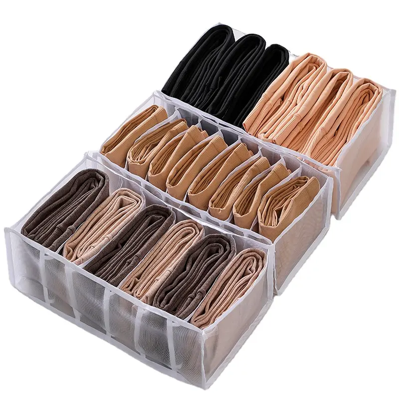 Hot Sell Stoff Faltbarer BH Schrank Teiler Box Unterwäsche Lagerung Kleider schrank Kleidung Organizer Schubladen Hosen Lagerung Organisation