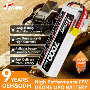 JUHAILIPO <span class=keywords><strong>Lipo</strong></span> 배터리 7000MAH 7.4V 35C 드론 FPV 호환 UAV 원격 제어 자동차 해양 - Product Image 4