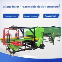 Machine combinée enrouleuse et ensacheuse de balles rondes pour ensilage et foin