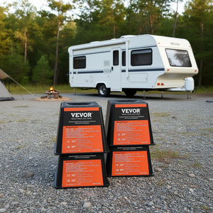 Bloques estabilizadores Vevor para caravanas, capacidad de 6000 libras, bloques de nivelación de polipropileno para accesorios exteriores de remolques, paquete de 4. - Product Image 2