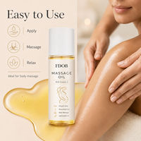 Huile hydratante corporelle naturelle et biologique FDOB OEM pour la réparation des soins de la peau, anti-rides, éclaircissante, anti-vergetures, raffermissante, élimination des cicatrices