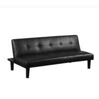 Sofá Moderno para Sala de Estar, Sofá Cama Plegable de PU, Cama Plegable París