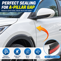 Joint d'étanchéité universel en caoutchouc EPDM de type Z pour portière de voiture, auto-adhésif, insonorisant et pare-intempéries pour montants A de véhicules automobiles, camions et VUS