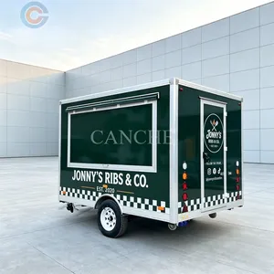 Chariot de vente rapide commercial pour pizzas, tacos, glaces et desserts, remorque alimentaire mobile à vendre - Product Image 1