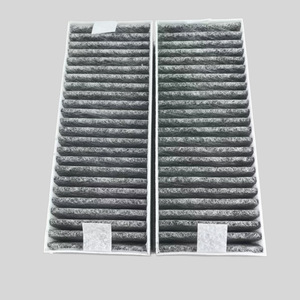 Élément filtrant plissé pour climatisation automobile 19,5x7,5x3,5cm Filtre en tissu non tissé au charbon actif - Product Image 1