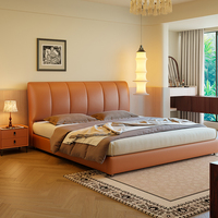 Modernes Verstellbares Ergonomisches Luxusbett - Zweiteiliges Kopfteil Nappa-Leder Queensize-Bettgestell - Direktvertrieb ab Werk