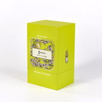 Boîte rigide de luxe à deux pièces avec imprimé floral vintage pour coffret cadeau de thé de l'après-midi et dentifrice