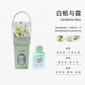 Eastern Gardenia Flameless <b>Reed</b> <b>Diffuser</b> 120ml Alcohol Free Fresh Scent Home Decor Gift Set - Product Image 3
