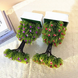 Bonsaï artificiel populaire en aiguilles de pin de 25 cm, ornement de bureau, décoration pour la maison et le bureau - Product Image 4