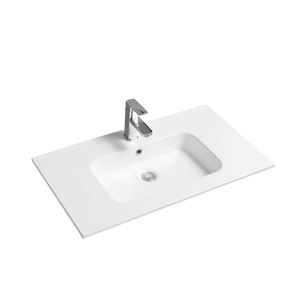 Lavabo rectangulaire en céramique à bord fin, produit à prix réduit, vente chaude, 80 cm - Product Image 2