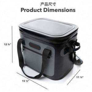 48 Hour Cold Tpu Full Body Leakproof <b>Waterproof</b> Outdoor Large Capacity Ice <b>Pack</b> Insulated Box Cooler Tote Bag for Travel Beach - Product Image 2