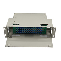 Panneau de brassage ODF 19 pouces à montage en rack, haute densité, 48 fibres optiques SC UPC, pour centre de données FTTH