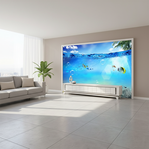Azulejo de Cerámica con Impresión 3D de Mundo Submarino para Decoración de Paredes de Sala de Estar y Televisión - Product Image 3