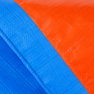 Telo in PE DEMENG Impermeabile Anti-UV Pesante in Polietilene Riciclato Personalizzato Blu Arancione 60-300GSM - Product Image 5