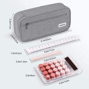 Wholesale AMZ Hot Large Pencil Case Big High Capacity Pencil Pouch Stationery <b>Pen</b> Bag Storage Holder <b>Box</b> for School & Office - Product Image 5
