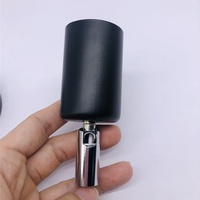 Douille de lampe rotative E27 noire en PC, style vis, avec design créatif pour cadeau, support de lampe simple