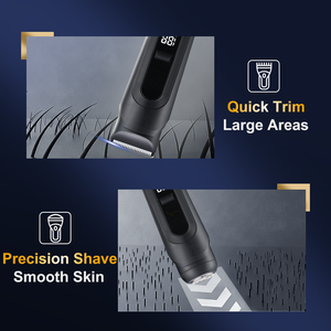 <span class=keywords><strong>Rasoio</strong></span> Elettrico Multifunzione 2-in-1 con Base di Ricarica, Lama Piatta Lavabile per la Cura del Corpo e Rifinitore per Zona Bikini - Product Image 2