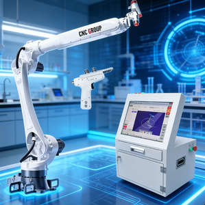 Robot de peinture intelligent à 6 axes, pulvérisation électrostatique haute précision, revêtement multicolore, pare-chocs automobiles personnalisables - Product Image 1