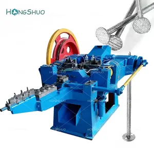Pabrik paku baja manufaktur Tiongkok harga mesin pembuat kuku kawat otomatis kecepatan tinggi untuk kuku sekrup