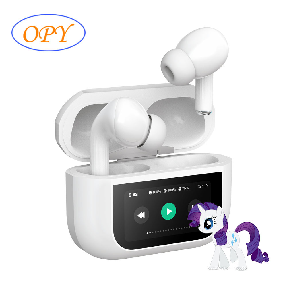 High Quality <strong>Hello</strong> <strong>Kitty</strong> Wireless In-Ear Gaming Earbuds with LCD Touch Screen ANC Digital Display JL Chipset