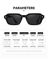 Lunettes de soleil carrées personnalisées 2026 avec logo, protection UV400, monture en acétate, teintées, de qualité supérieure, pour l'extérieur et la mode