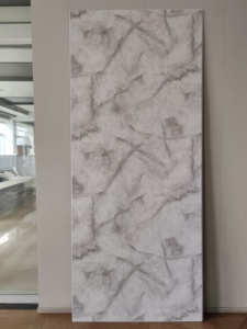 Panneau mural de douche en PVC marbre blanc doré 1/1,2 m, qualité supérieure, imperméable, finition UV, panneau décoratif pour salle de bain - Product Image 4