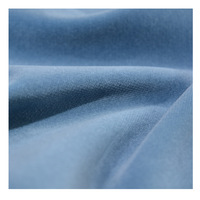 Tissu d'ameublement en polyester tissé velours coupé, sergé doux, ignifuge, pour rideaux et décoration textile de maison, en stock du fabricant.